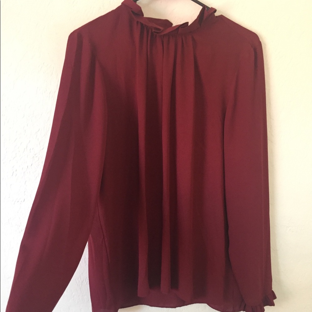 Ruffle detail shirt